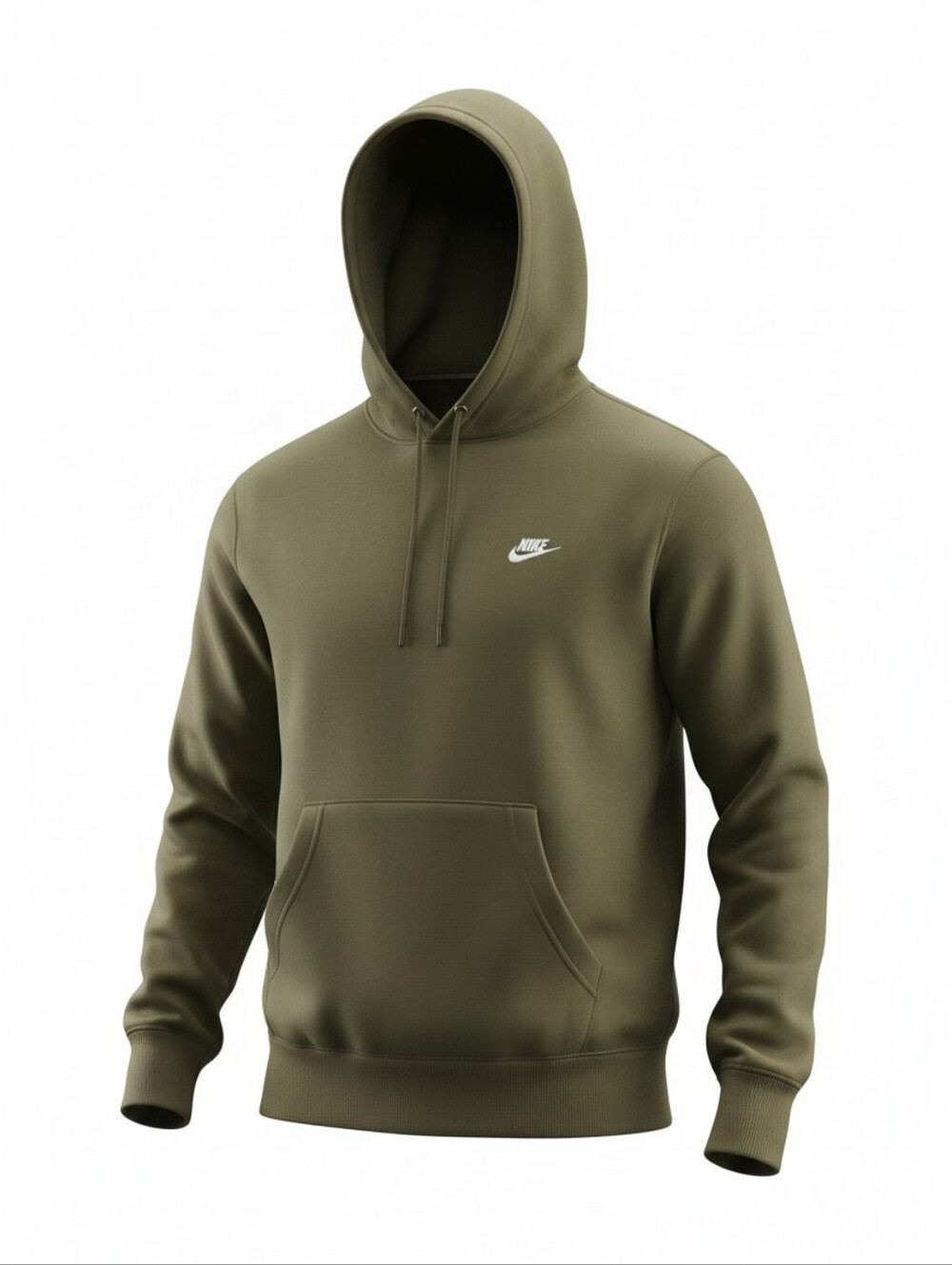 Nike Men's Fleece Hoodie Pullover Olive Green Various Sizes NWT